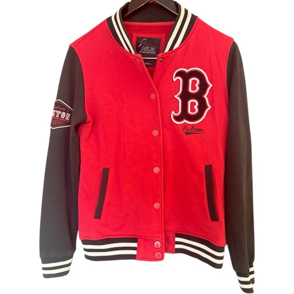 Woman’s vintage Y2K Japan L GUC some light fading MLB Boston Bomber Jacket - Picture 1 of 13
